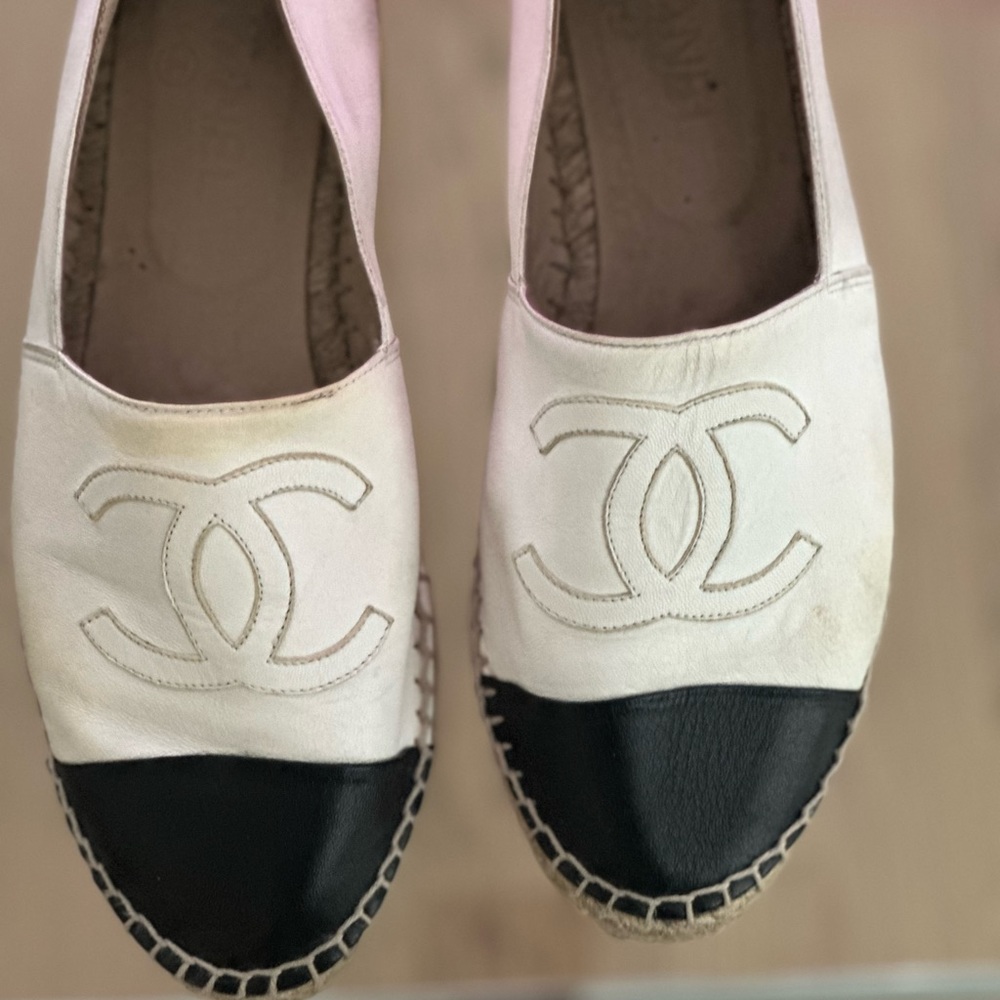 Chanel espadrilles  authentic with box and dust bags
